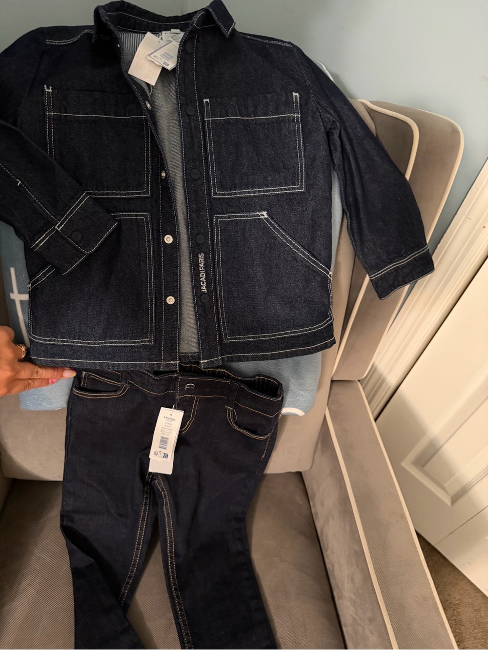Jacadi ParisKids Dark Denim Jacket & Jeans Set